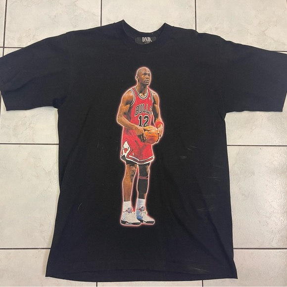 Do Not Disturb DND by Ferris Heavyweight Michael Jordan Black T-Shirt Size L - Picture 1 of 4
